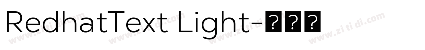 RedhatText Light字体转换